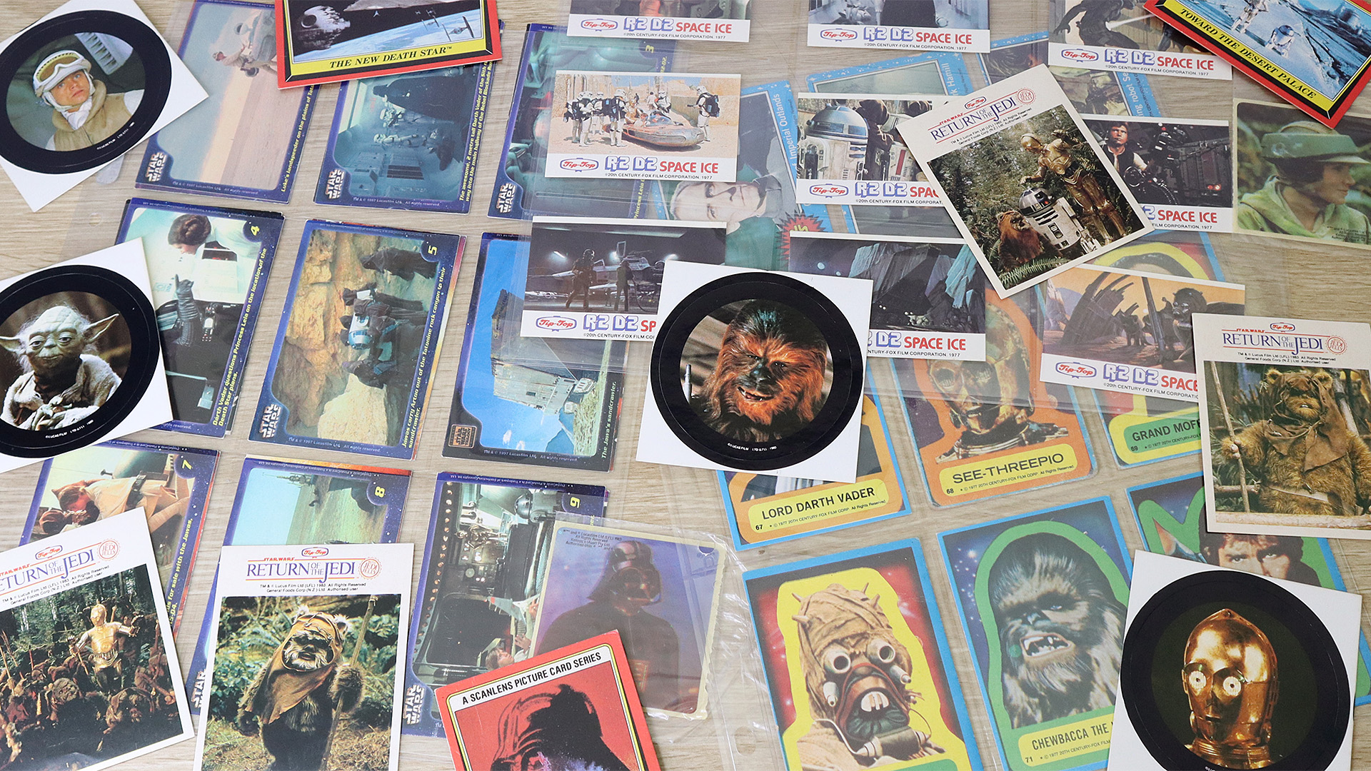 New Zealand vintage Star Wars cards and stickers